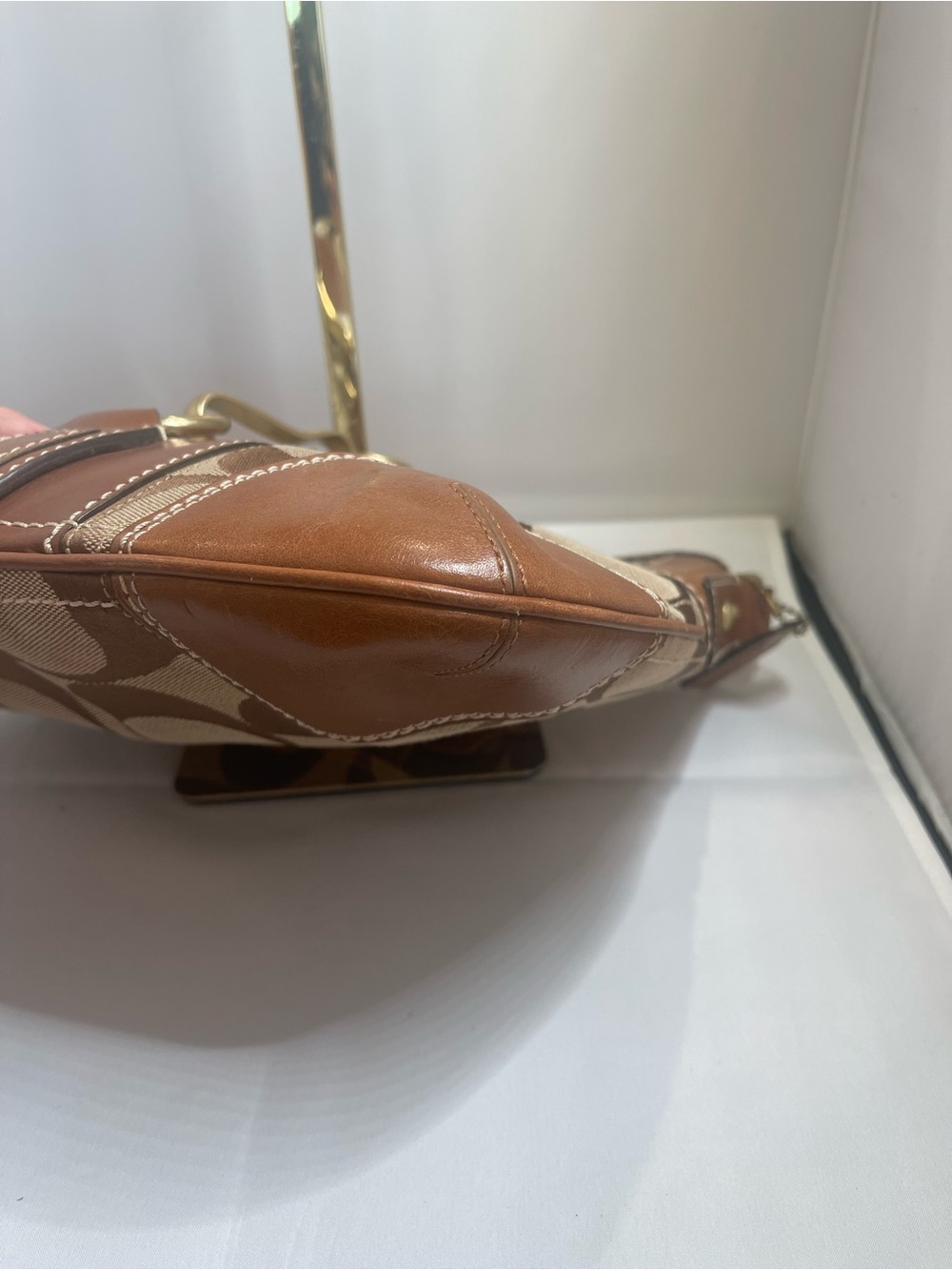 Coach Hampton Signature Tricolor Patchwork Hobo Bag - Picture 6 of 10